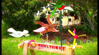 DiY Whirligig Display Sawhorse Rack Hack to for your Whirligigs