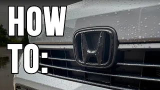 How To INSTALL Black Emblems On Your 2022 HONDA CIVIC (11th Gen) - SUPER EASY!