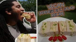 This Vegan Japanese Egg Salad Sandwich Recipe will have you obsessed!