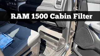 2019 - 2022 Ram 1500 Cabin Air filter Replacement - How To Change Replace AC Filter Location