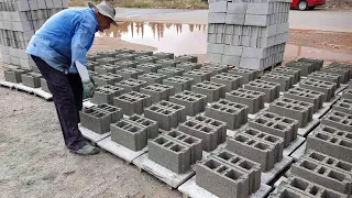 50 Yıllık İnşaat Ustasının Şaşırtan Tekniği← Briket Nasıl Yapılır+ Kum Çimento ile Bims Ytong Briket
