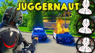 UNSTOPPABLE JUGGERNAUT Destroys Cops in GTA 5 RP