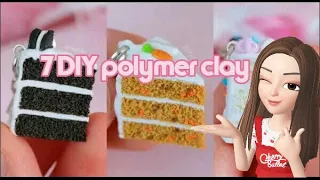 7 Diy Miniature cakes l Polymer clay tutorial compilation