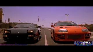 Toyota Supra VS Ferrari ... отрывок из фильма (Форсаж/The Fast and the Furious) 2001