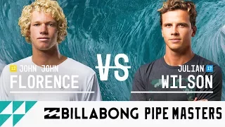 John John Florence vs. Julian Wilson - Quarterfinals, Heat 2 - Billabong Pipe Masters 2017