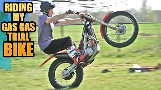 RIDING MY GAS GAS TRIAL MOTORBIKE - NEW BOOTS AND ARM PUMP!