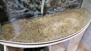 Запуск аквариума 300 литров. часть 3.набор воды