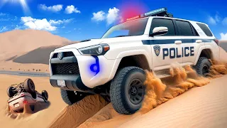 POLICE CHASE IN SAND DUNES! (BeamNG)