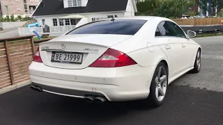 CLS55 AMG Longtube headers cold start