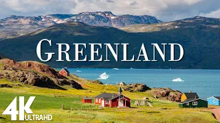 FLYING OVER GREENLAND (4K UHD) - Relaxing Music Along With Beautiful Nature Videos -4K Video UltraHD