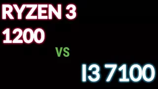 Ryzen 3 1200 vs  i3 7100 - Gaming , rendering Performance test | Best value cpu 2017 ?