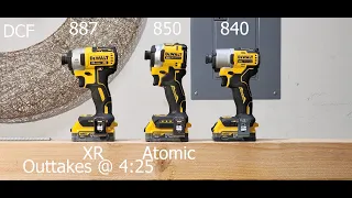 Dewalt Impact 840 vs 850 vs 887