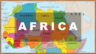 Map of Africa: Countries & Capitals with Photos and National Flags. Learn Geography #03