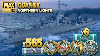 3rd highest destroyer Gdańsk damage world wide - World of Warships