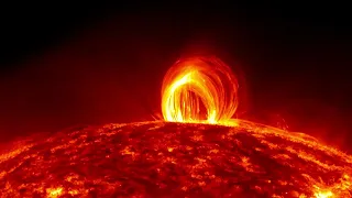 Impressive Fiery Looping Rain on the Sun, NASA