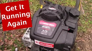 Get your Troy-Bilt Power Washer Running again! (Unusual problem....)