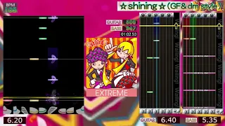 GITADORA / ☆shining☆(GF&dm style) - EXTREME (GUITARFREAKS 11thMIX & drummania 10thMIX)