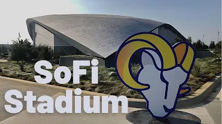 4K Virtual Walks - SoFi Stadium Walking Tour in Inglewood, California | LV Raiders vs. LA Rams game