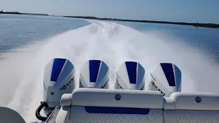 2020 Mystic Powerboats M4200 speed run 86.2 w fuel and passengers