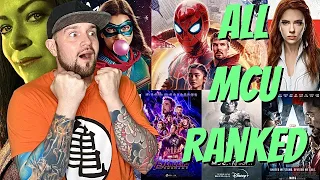 ALL MCU Movies & TV Ranked - WORST to BEST | Phase 1 - 4 | Marvel