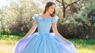 Putting on Cinderella’s Dress | Tiktok viral video #shorts