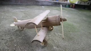 Making a plane amazing toys from bamboo