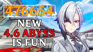 Destroying New Abyss with Arlecchino