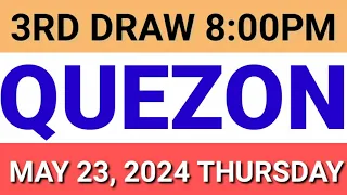 STL - QUEZON May 23, 2024 3RD DRAW RESULT