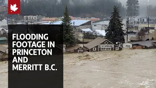 Footage of B.C. flooding in Princeton and Merritt