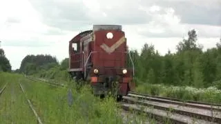 Тепловоз ТЭМ2-688 близ ст. Кунда / TEM2-688 near Kunda station