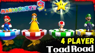 Mario Party 9 Party Mode - Toad's Road | 4 Players