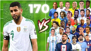 MAHREZ 🆚 170 PLAYER / Pele - Messi - Neymar - Mbappe - Ronaldo
