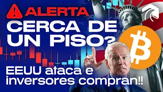 ALERTA!!! BITCOIN CERCA DE UN PISO??? (AUNQUE EEUU SIGUE ATACANDO, TODOS COMPRAN!!!)