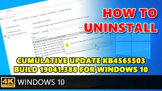 How to install Cumulative Update KB4565503 build 19041.388 for Windows 10 Version 2004