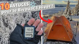 10 ASTUCES pour le BIVOUAC et la RANDO en HIVER ! | (Ne plus avoir froid)