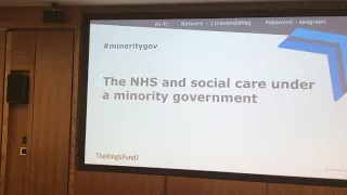 The NHS and social care under a minority government