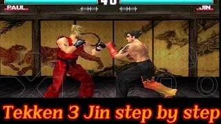 TAKKEN 3 Jin- secret moves, rare custom combo 1.4 | Tekken 3 Jin step by step moves and combos