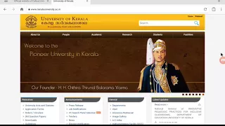 How to download Kerala University exam results.