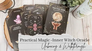 Unboxing of Practical Magic Inner Witch Oracle 🔮 | Full Moon 2nd Edition Flip Through
