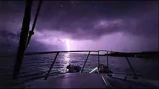 Overnight Thunderstorm at Abaco Bahamas in a Small 21 feet Crooked PilotHouse Boat