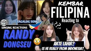 RANDY DONGSEU - SPECIAL LAGU PHILIPPINES | Kembar Filipina Reaction, WE NEED A BIRTHCERTIFICATE !