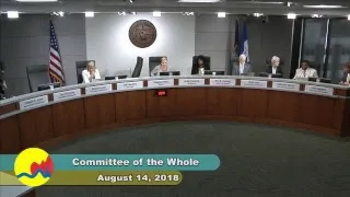 Committee of the Whole - August 14, 2018