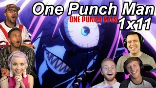 One Punch Man 1x11 Reactions | Great Anime Reactors!!! | 【ワンパンマン】【海外の反応】