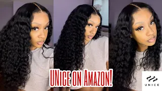 UNice Amazon 24" Glueless Wig | Water Wave Hair Review