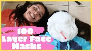 100 Layers Of Face Masks! | Sweet Family Life