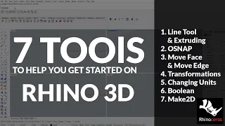 7 Must Know Tools to Get Started on Rhino 3D - Each Tool Explained