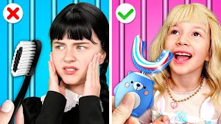 Rich Mom VS Poor Mom in Jail - Wednesday Vs Barbie Parenting Hacks by Gotcha!