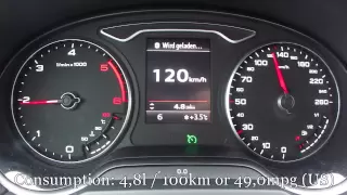 2013 Audi A3 2.0 TDI Fuel Consumption Test