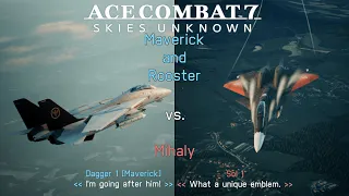 Ace Combat 7 Skies Unknown | Maverick and Rooster vs. Mihaly | TGM F-14A Tomcat