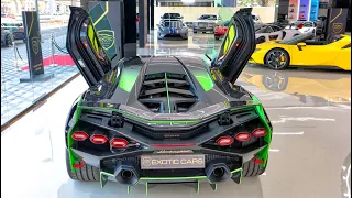 INSANE SUPERCAR SHOWROOM - Lamborghini SIAN, Bugatti DIVO, McLaren SENNA - EXOTIC CARS DUBAI